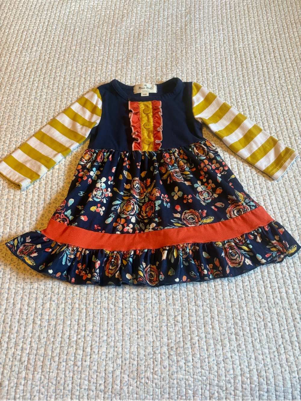 Marie Nicole Floral Print Tiered Dress